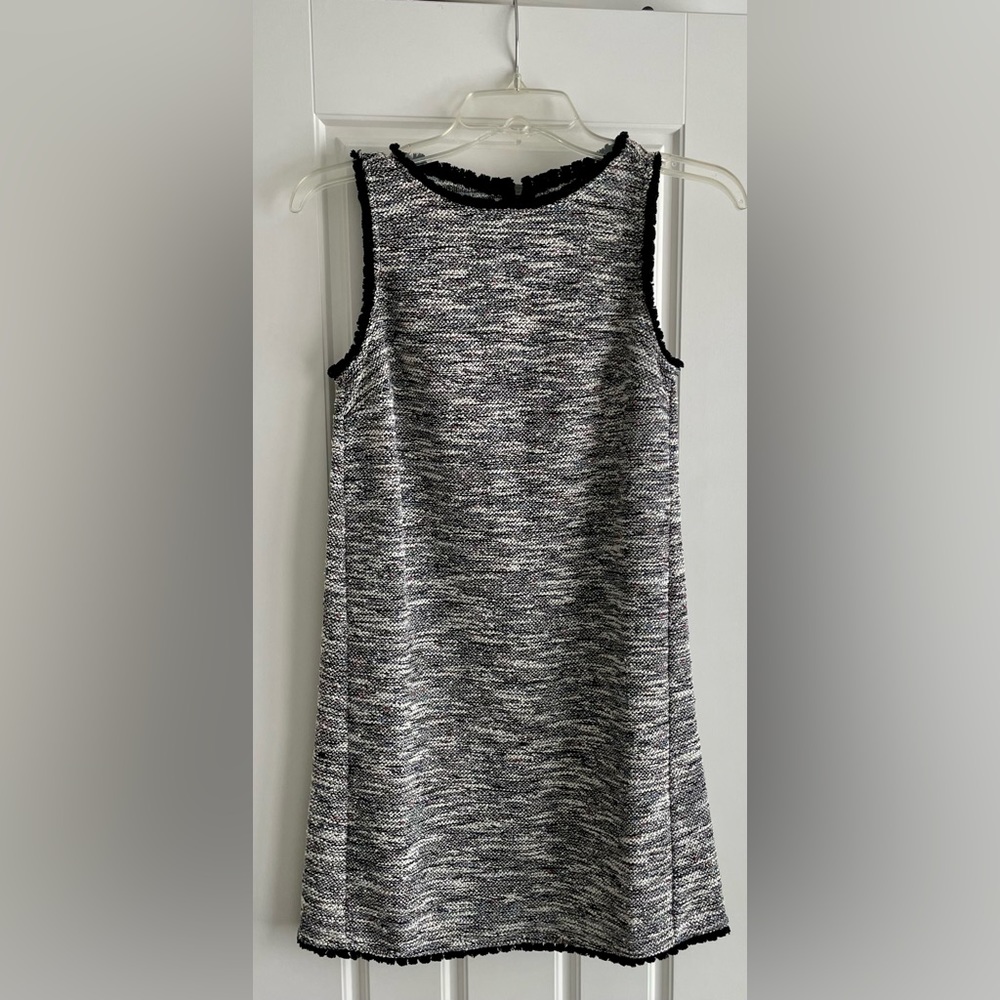 Loft Outlet Shift dress. Black, white with multi colored speckles